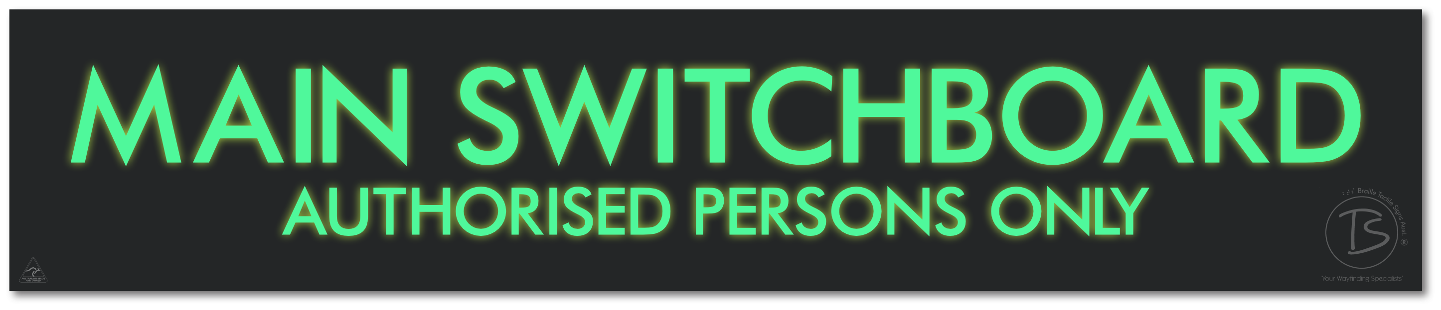 MAIN SWITCHBOARD AUTHORISED PERSONS ONLY