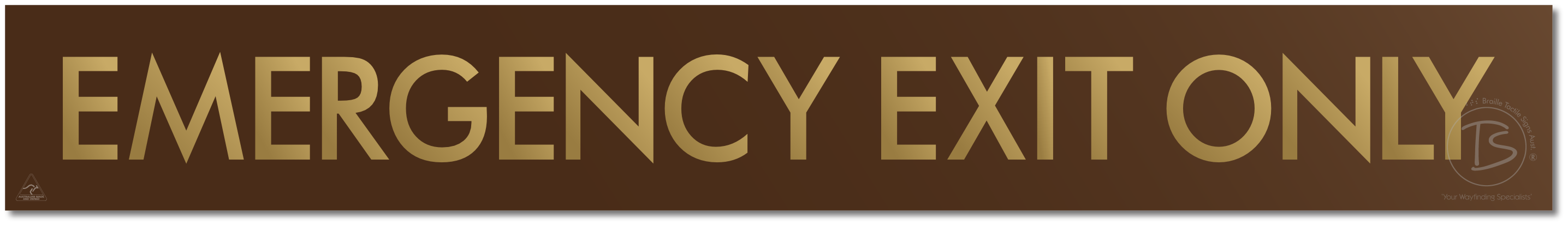 EMERGENCY EXIT ONLY