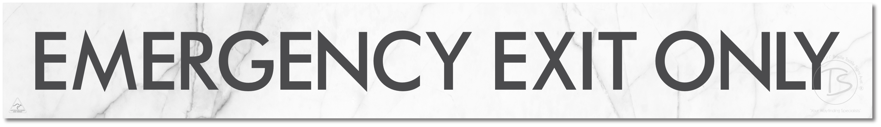 EMERGENCY EXIT ONLY