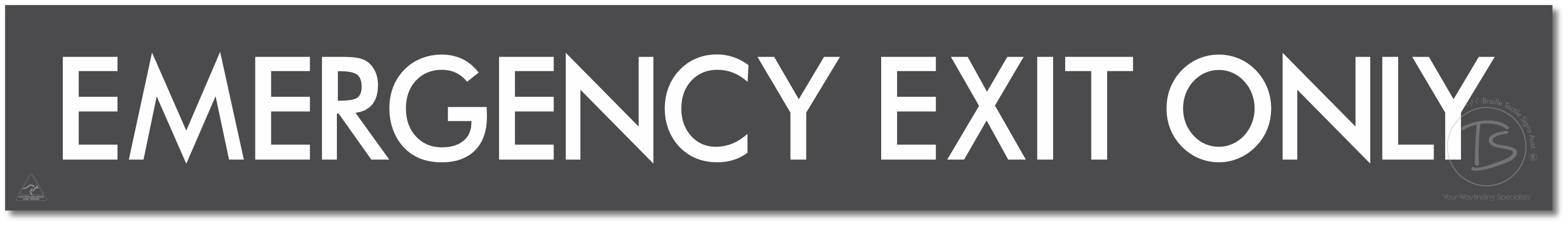 EMERGENCY EXIT ONLY