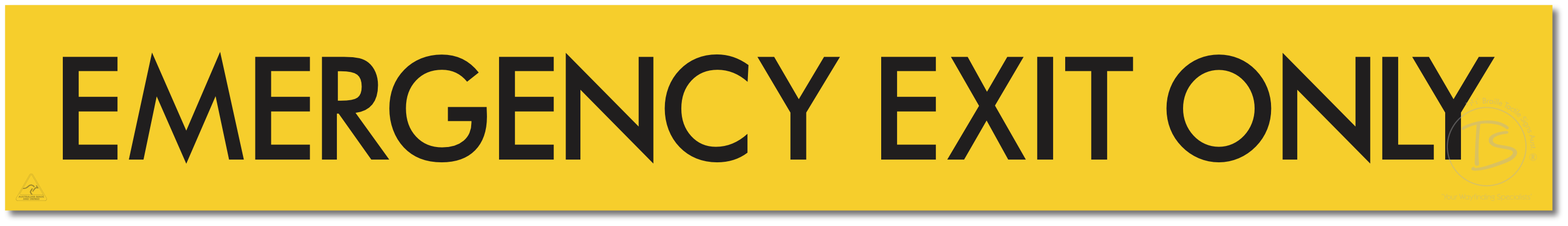 EMERGENCY EXIT ONLY
