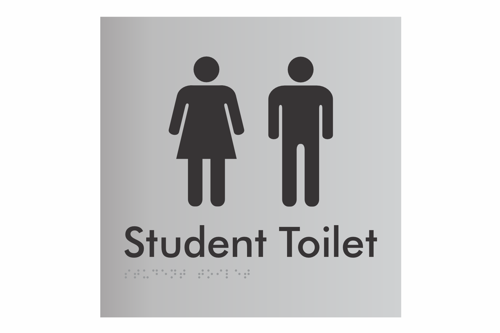 Student Range Braille Tactile Signs