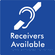 Braille Sign Audio Receivers Available - Braille Tactile Signs Aust. - BTS442-blu - Custom Signs - Fast Shipping - High Quality - Australian Made &amp; Owned