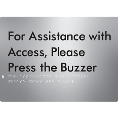 For Assistance With Access, Please Press The Buzzer