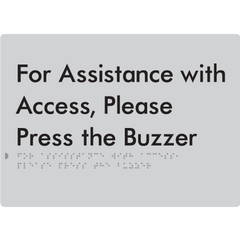 For Assistance With Access, Please Press The Buzzer