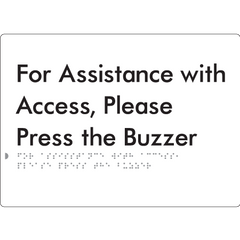 For Assistance With Access, Please Press The Buzzer