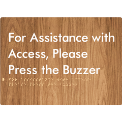 For Assistance With Access, Please Press The Buzzer