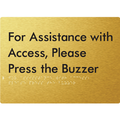 For Assistance With Access, Please Press The Buzzer