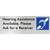 Hearing Assistance Available, Please Ask for a Receiver