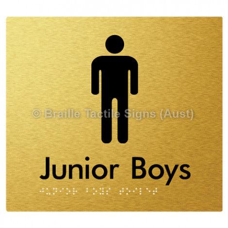 Junior Boys Toilet - Braille Tactile Signs (Aust) - BTS143-aliG - Fully Custom Signs - Fast Shipping - High Quality