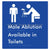 Male Ablution Available in Toilets