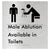 Male Ablution Available in Toilets