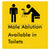 Male Ablution Available in Toilets
