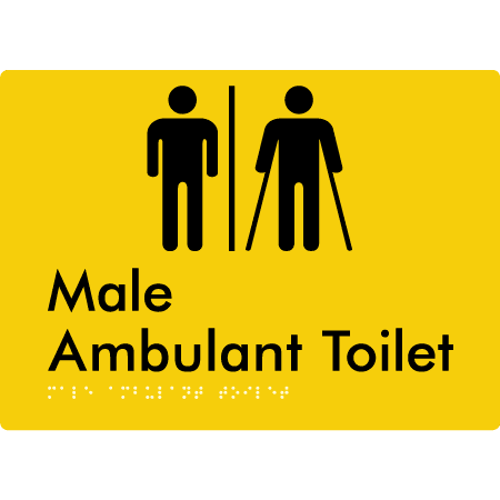 Male Ambulant Toilet with Air Lock