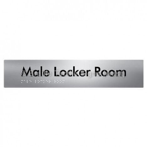 Male Locker Room - Braille Tactile Signs (Aust) - BTS148-aliS - Fully Custom Signs - Fast Shipping - High Quality