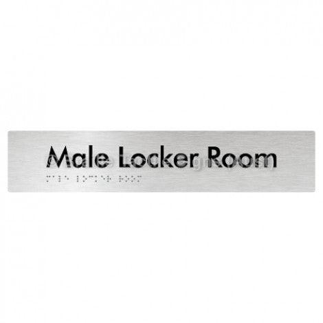 Male Locker Room - Braille Tactile Signs (Aust) - BTS148-aliB - Fully Custom Signs - Fast Shipping - High Quality