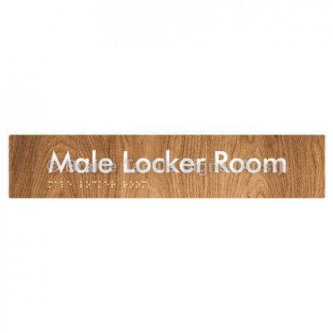 Male Locker Room - Braille Tactile Signs (Aust) - BTS148-wdg - Fully Custom Signs - Fast Shipping - High Quality