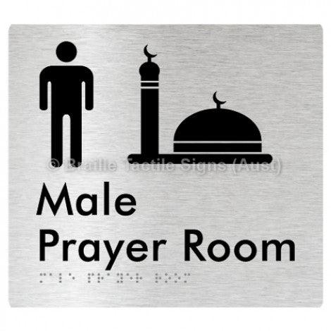 Male Prayer Room - Braille Tactile Signs (Aust) - BTS326-aliB - Fully Custom Signs - Fast Shipping - High Quality
