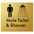 Male Toilet and Shower