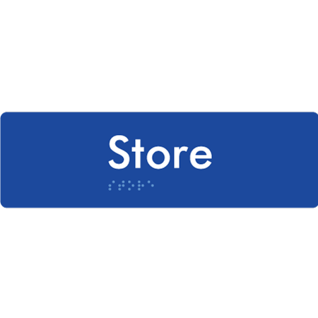 Braille Sign Store - Braille Tactile Signs Aust. - BTS433-blu - Custom Signs - Fast Shipping - High Quality - Australian Made &amp; Owned