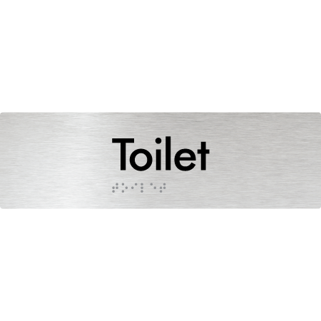 Braille Sign Toilet - Braille Tactile Signs Aust. - BTS84-aliB - Custom Signs - Fast Shipping - High Quality - Australian Made &amp; Owned