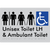 Unisex Accessible Toilet LH and Ambulant Toilet w/ Air Lock