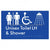 Unisex Accessible Toilet LH & Shower w/ Air Lock