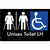 Unisex Accessible Toilet with Left (LH) or Right Hand Transfer (RH), Ambulant Cubicle and Airlock
