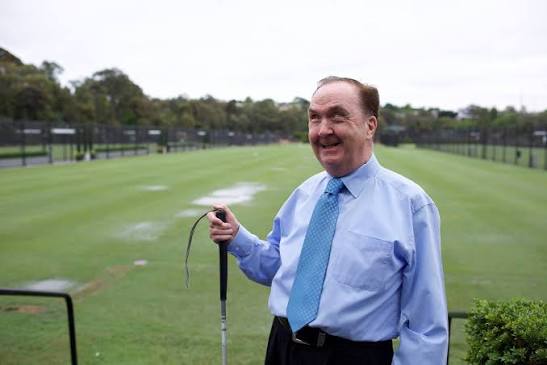 Maurice Gleeson Blind Australian of the Year 2025 smiling with his white cane.
