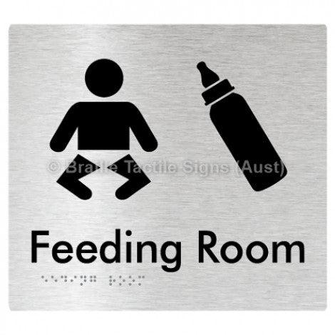 Braille Sign Feeding Room - Braille Tactile Signs (Aust) - BTS109-aliB - Fully Custom Signs - Fast Shipping - High Quality - Australian Made &amp; Owned