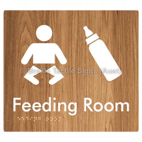 Braille Sign Feeding Room - Braille Tactile Signs (Aust) - BTS109-wdg - Fully Custom Signs - Fast Shipping - High Quality - Australian Made &amp; Owned