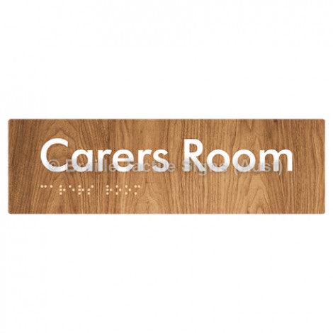Braille Sign Carers Room - Braille Tactile Signs (Aust) - BTS111-wdg - Fully Custom Signs - Fast Shipping - High Quality - Australian Made &amp; Owned
