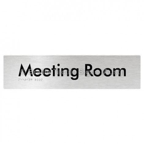 Braille Sign Meeting Room - Braille Tactile Signs (Aust) - BTS120-aliB - Fully Custom Signs - Fast Shipping - High Quality - Australian Made &amp; Owned