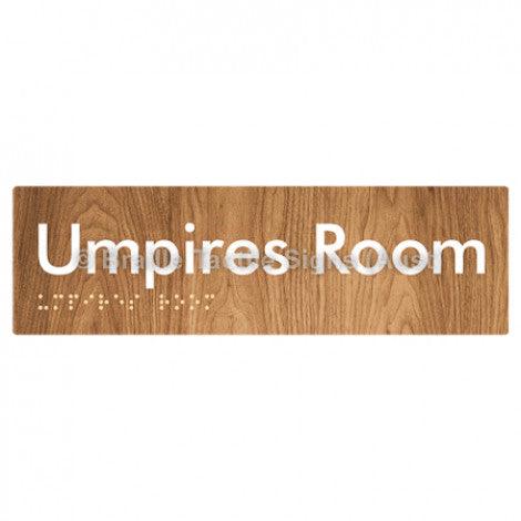Braille Sign Umpires Room - Braille Tactile Signs (Aust) - BTS129-wdg - Fully Custom Signs - Fast Shipping - High Quality - Australian Made &amp; Owned