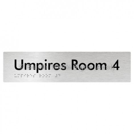 Braille Sign Umpires Room 4 - Braille Tactile Signs (Aust) - BTS129-04-aliB - Fully Custom Signs - Fast Shipping - High Quality - Australian Made &amp; Owned