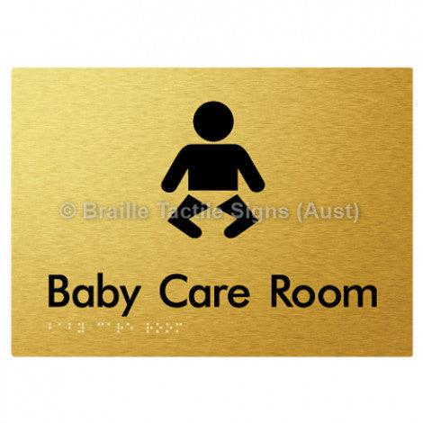Braille Sign Baby Care Room - Braille Tactile Signs (Aust) - BTS130- aliG - Fully Custom Signs - Fast Shipping - High Quality - Australian Made &amp; Owned