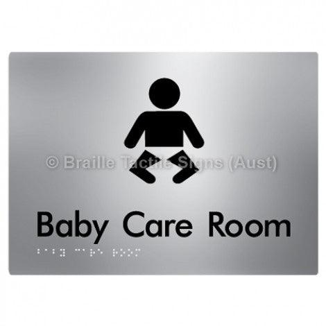 Braille Sign Baby Care Room - Braille Tactile Signs (Aust) - BTS130- aliS - Fully Custom Signs - Fast Shipping - High Quality - Australian Made &amp; Owned