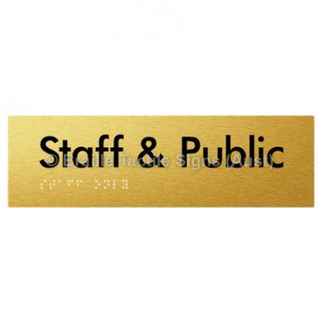 Braille Sign Staff & Public - Braille Tactile Signs (Aust) - BTS133-aliG - Fully Custom Signs - Fast Shipping - High Quality - Australian Made &amp; Owned