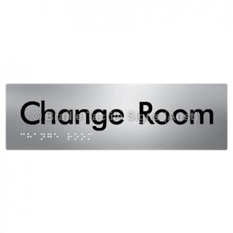 Braille Sign Change Room - Braille Tactile Signs (Aust) - BTS134-aliS - Fully Custom Signs - Fast Shipping - High Quality - Australian Made &amp; Owned