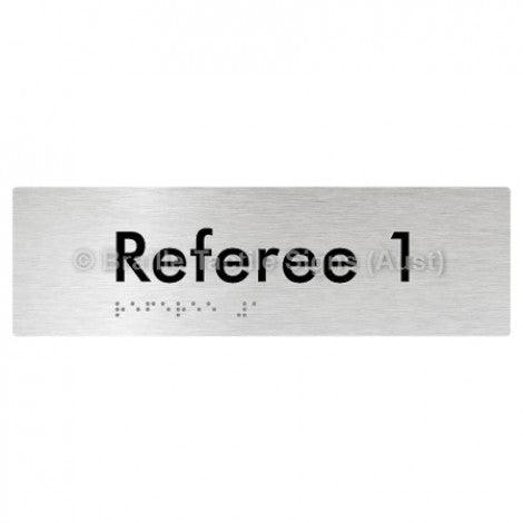 Braille Sign Referee 1 - Braille Tactile Signs (Aust) - BTS156-01-aliB - Fully Custom Signs - Fast Shipping - High Quality - Australian Made &amp; Owned