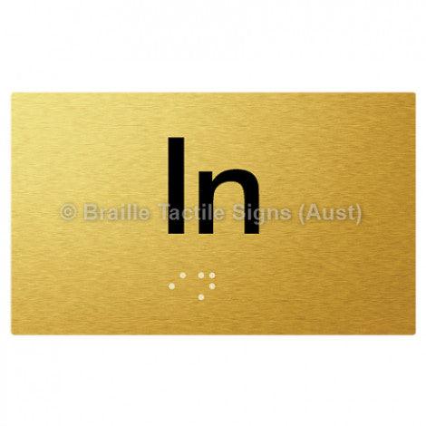 Braille Sign In - Braille Tactile Signs (Aust) - BTS16-aliG - Fully Custom Signs - Fast Shipping - High Quality - Australian Made &amp; Owned