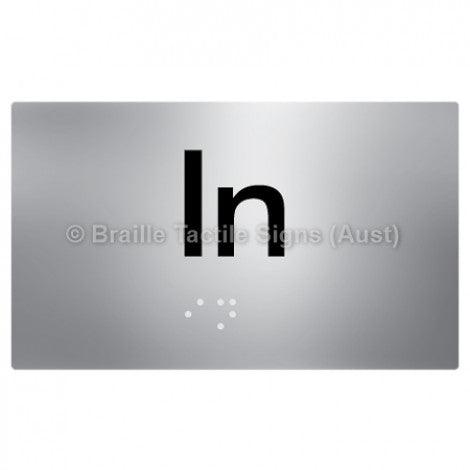 Braille Sign In - Braille Tactile Signs (Aust) - BTS16-aliS - Fully Custom Signs - Fast Shipping - High Quality - Australian Made &amp; Owned