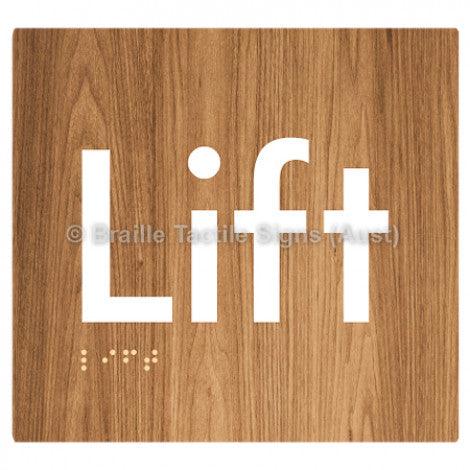 Braille Sign Lift - Braille Tactile Signs (Aust) - BTS173-wdg - Fully Custom Signs - Fast Shipping - High Quality - Australian Made &amp; Owned