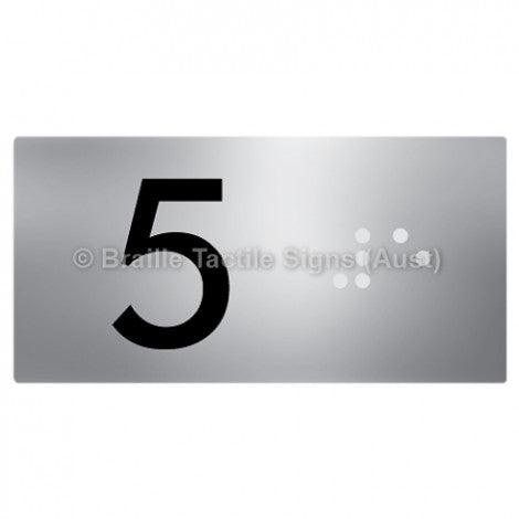 Braille Sign Lift Button Signs (B,G,P,1-10) 5 - Braille Tactile Signs (Aust) - BTS189-05-aliS - Fully Custom Signs - Fast Shipping - High Quality - Australian Made &amp; Owned