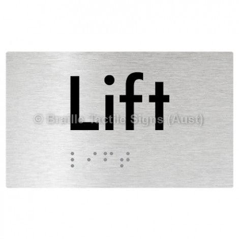 Braille Sign Lift - Braille Tactile Signs (Aust) - BTS20-aliB - Fully Custom Signs - Fast Shipping - High Quality - Australian Made &amp; Owned