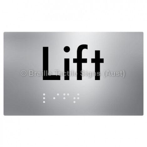 Braille Sign Lift - Braille Tactile Signs (Aust) - BTS20-aliS - Fully Custom Signs - Fast Shipping - High Quality - Australian Made &amp; Owned
