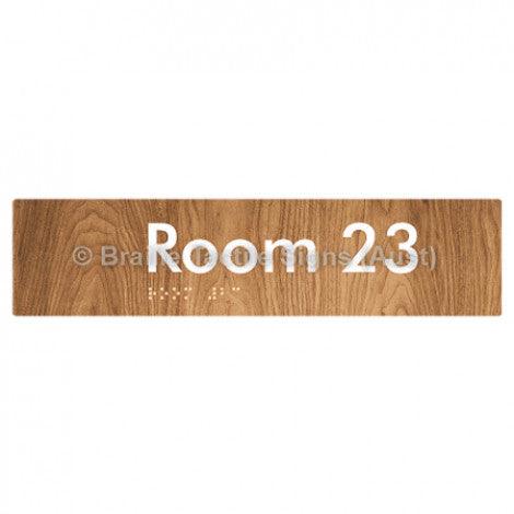 Braille Sign Room 23 - Braille Tactile Signs (Aust) - BTS248-23-wdg - Fully Custom Signs - Fast Shipping - High Quality - Australian Made &amp; Owned
