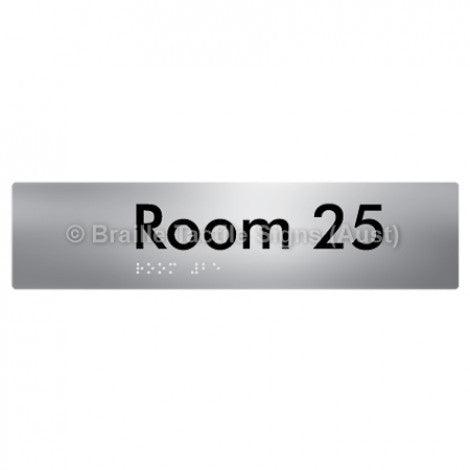 Braille Sign Room 25 - Braille Tactile Signs (Aust) - BTS248-25-aliS - Fully Custom Signs - Fast Shipping - High Quality - Australian Made &amp; Owned