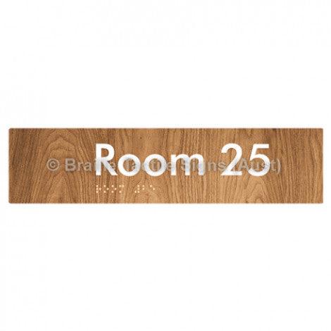 Braille Sign Room 25 - Braille Tactile Signs (Aust) - BTS248-25-wdg - Fully Custom Signs - Fast Shipping - High Quality - Australian Made &amp; Owned