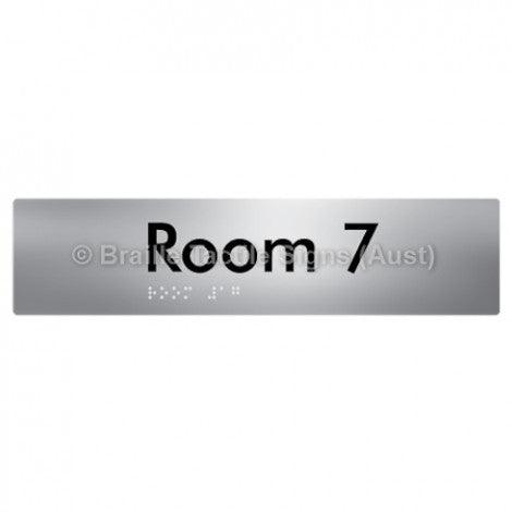 Braille Sign Room 7 - Braille Tactile Signs (Aust) - BTS248-07-aliS - Fully Custom Signs - Fast Shipping - High Quality - Australian Made &amp; Owned